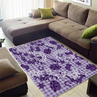 Mokihana Maile Ilima Leis Paniolo Palaka Area Rug Hawaiian Poni Spirit - Polynesian Pride