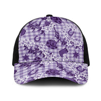 Mokihana Maile Ilima Leis Paniolo Palaka Baseball Net Cap Hawaiian Poni Spirit - Polynesian Pride