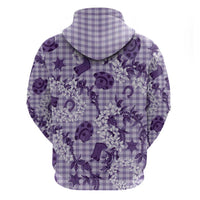 Mokihana Maile Ilima Leis - Paniolo Palaka Hoodie - Hawaiian Poni Spirit LT9 - Polynesian Pride