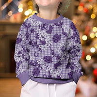 Mokihana Maile Ilima Leis Paniolo Palaka Kid Ugly Christmas Sweater Hawaiian Poni Spirit LT9 - Polynesian Pride