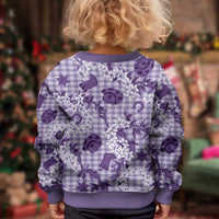Mokihana Maile Ilima Leis Paniolo Palaka Kid Ugly Christmas Sweater Hawaiian Poni Spirit LT9 - Polynesian Pride