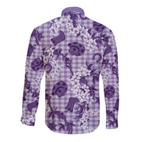 Mokihana Maile Ilima Leis Paniolo Palaka Long Sleeve Button Shirt Hawaiian Poni Spirit LT9 - Polynesian Pride