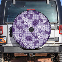 Mokihana Maile Ilima Leis Paniolo Palaka Spare Tire Cover Hawaiian Poni Spirit LT9 Purple - Polynesian Pride