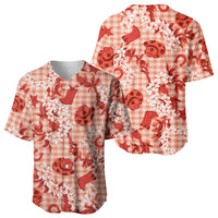Mokihana Maile Ilima Leis Paniolo Palaka Baseball Jersey Hawaiian Ulaula Spirit - Polynesian Pride