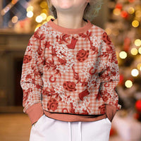 Mokihana Maile Ilima Leis Paniolo Palaka Kid Ugly Christmas Sweater Hawaiian Ulaula Spirit LT9 - Polynesian Pride