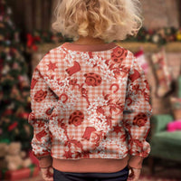 Mokihana Maile Ilima Leis Paniolo Palaka Kid Ugly Christmas Sweater Hawaiian Ulaula Spirit LT9 - Polynesian Pride