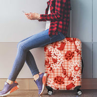 Mokihana Maile Ilima Leis Paniolo Palaka Luggage Cover Hawaiian Ulaula Spirit LT9 - Polynesian Pride
