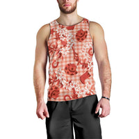 Mokihana Maile Ilima Leis Paniolo Palaka Men Tank Top Hawaiian Ulaula Spirit LT9 - Polynesian Pride