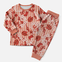 Mokihana Maile Ilima Leis Paniolo Palaka Christmas Pajama Set Hawaiian Ulaula Spirit LT9 Men Red - Polynesian Pride