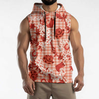 Mokihana Maile Ilima Leis Paniolo Palaka Sleeveless Hoodie Hawaiian Ulaula Spirit LT9 - Polynesian Pride