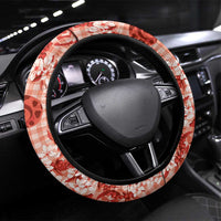 Mokihana Maile Ilima Leis Paniolo Palaka Steering Wheel Cover Hawaiian Ulaula Spirit LT9 Universal Fit Red - Polynesian Pride
