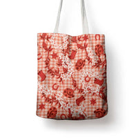 Mokihana Maile Ilima Leis Paniolo Palaka Tote Bag Hawaiian Ulaula Spirit LT9 - Polynesian Pride