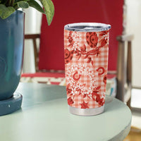 Mokihana Maile Ilima Leis Paniolo Palaka Tumbler Cup Hawaiian Ulaula Spirit LT9 - Polynesian Pride