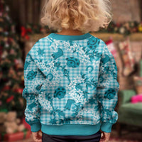 Mokihana Maile Ilima Leis Paniolo Palaka Kid Ugly Christmas Sweater Hawaiian Polu Opa Spirit LT9 - Polynesian Pride