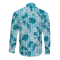 Mokihana Maile Ilima Leis Paniolo Palaka Long Sleeve Button Shirt Hawaiian Polu Opa Spirit LT9 - Polynesian Pride
