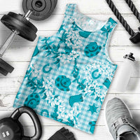 Mokihana Maile Ilima Leis Paniolo Palaka Men Tank Top Hawaiian Polu Opa Spirit LT9 - Polynesian Pride