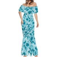 Mokihana Maile Ilima Leis Paniolo Palaka Mermaid Dress Hawaiian Polu Opa Spirit LT9 - Polynesian Pride