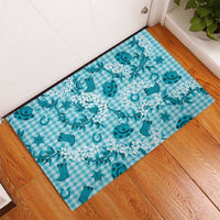 Mokihana Maile Ilima Leis Paniolo Palaka Rubber Doormat Hawaiian Polu Opa Spirit LT9 - Polynesian Pride