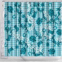 Mokihana Maile Ilima Leis Paniolo Palaka Shower Curtain Hawaiian Polu Opa Spirit LT9 - Polynesian Pride