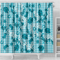Mokihana Maile Ilima Leis Paniolo Palaka Shower Curtain Hawaiian Polu Opa Spirit LT9 - Polynesian Pride