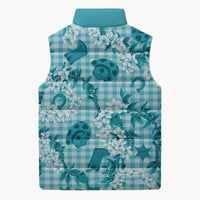 Mokihana Maile Ilima Leis Paniolo Palaka Sleeveless Puffer Jacket Hawaiian Polu Opa Spirit LT9 - Polynesian Pride