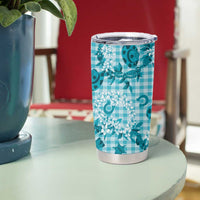 Mokihana Maile Ilima Leis Paniolo Palaka Tumbler Cup Hawaiian Polu Opa Spirit LT9 - Polynesian Pride