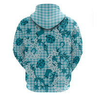 Mokihana Maile Ilima Leis Paniolo Palaka Zip Hoodie Hawaiian Polu Opa Spirit LT9 - Polynesian Pride