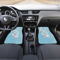 Blue Hawaii Anthurium Plumeria Lei Car Mats