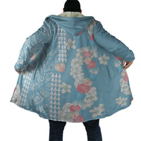 Blue Hawaii Anthurium Plumeria Lei Cloak