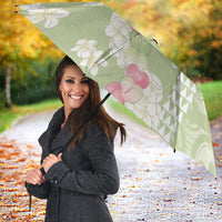 Leaf Green Hawaii Anthurium Plumeria Lei Umbrella