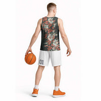 Hawaii Tartan With Hibiscus Basketball Jersey Polynesian Pattern Vintage