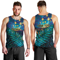 Matariki Te Tau Hou Maori Men Tank Top New Zealand Silver Fern Night Starry Sky LT9 - Polynesian Pride