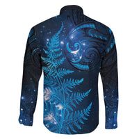 New Zealand Matariki Family Matching Puletasi and Hawaiian Shirt Blue Milky Way Stars Night Sky LT9 - Polynesian Pride