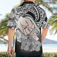 Personalised Polynesian Pride Happy Father Day Hawaiian Shirt I Love You Dad - Polynesian Tribal Black LT9 - Polynesian Pride