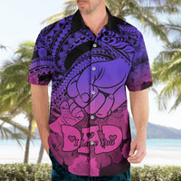 Personalised Polynesian Pride Happy Father Day Hawaiian Shirt I Love You Dad - Polynesian Tribal Gradient 2 LT9 - Polynesian Pride