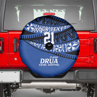 Fiji Rugby Pacific Custom Spare Tire Cover Pasifika Tapa Pattern
