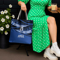 Fiji Rugby Pacific Custom Tote Bag Pasifika Tapa Pattern - Polynesian Pride