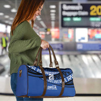 Fiji Rugby Pacific Custom Travel Bag Pasifika Tapa Pattern - Polynesian Pride