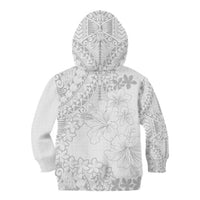 American Samoa Lotu Tamaiti Kid Hoodie White Sunday Plumeria White Vibe LT9 - Polynesian Pride