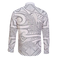 Lotu Tamaiti Samoa Siapo Family Matching Puletasi and Hawaiian Shirt White Sunday With Teuila Torch Ginger LT9 - Polynesian Pride