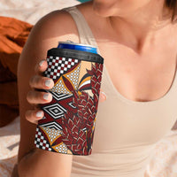 Vintage Samoa Siapo 4 in 1 Can Cooler Tumbler With Teuila Torch Ginger