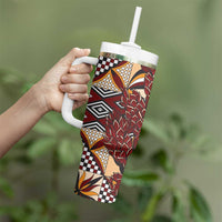 Vintage Samoa Siapo Tumbler With Handle With Teuila Torch Ginger