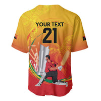 Custom Cricket PNG East Asia-Pacific Baseball Jersey Papua New Guinea Rise to Power LT9 - Polynesian Pride