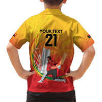 Custom Cricket PNG East Asia-Pacific Kid Hawaiian Shirt Papua New Guinea Rise to Power LT9 - Polynesian Pride