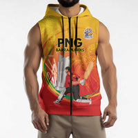 Custom Cricket PNG East Asia-Pacific Sleeveless Zip Hoodie Papua New Guinea Rise to Power LT9 - Polynesian Pride