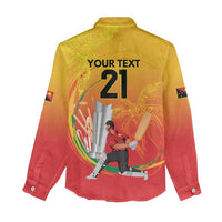 Custom Cricket PNG East Asia-Pacific Women Casual Shirt Papua New Guinea Rise to Power LT9 - Polynesian Pride