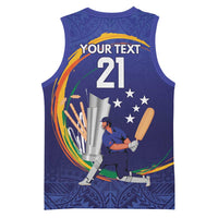 Custom Cricket Samoa East Asia-Pacific Basketball Jersey Samoa Storming the Limits - Polynesian Pride