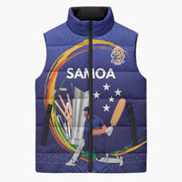 Custom Cricket Samoa East Asia-Pacific Sleeveless Puffer Jacket Samoa Storming the Limits - Polynesian Pride