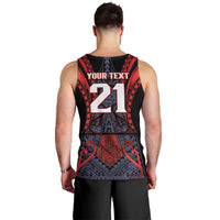 Custom New Zealand Men Tank Top Maori Kiwiana Pattern Tukutuku Motif