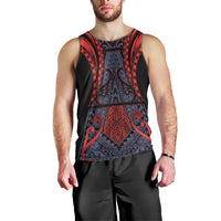 Custom New Zealand Men Tank Top Maori Kiwiana Pattern Tukutuku Motif